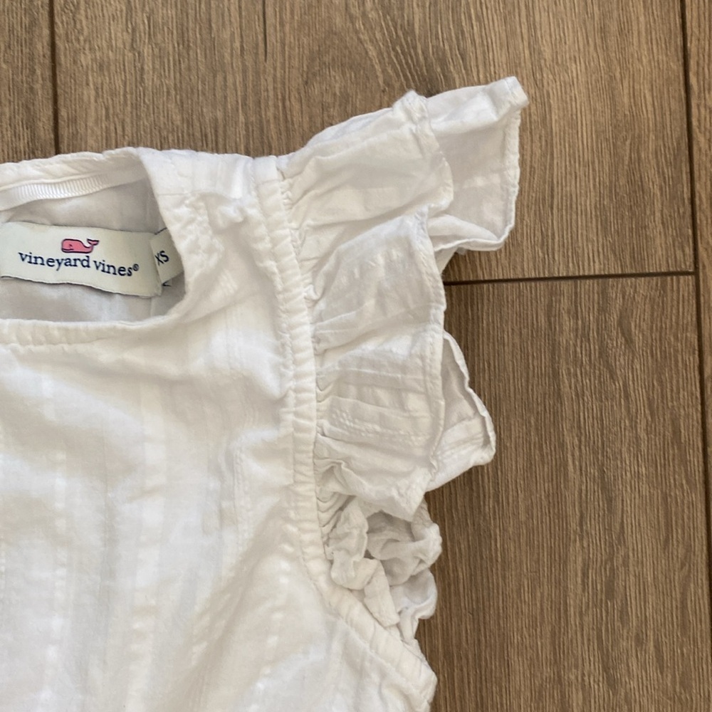 Vineyard Vines Girls' Smocked Waist Dress White size XS - Picture 4 of 9